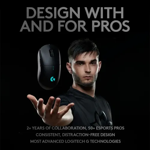 Logitech G PRO Wireless Gaming Mouse Black — image 2 of 6