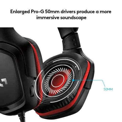 Logitech G331 3.5mm Multi Platform Gaming Headphone Black — image 4 of 5
