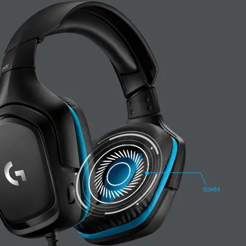 Logitech G431 7.1 Surround Sound Gaming Headphone Black — image 3 of 6