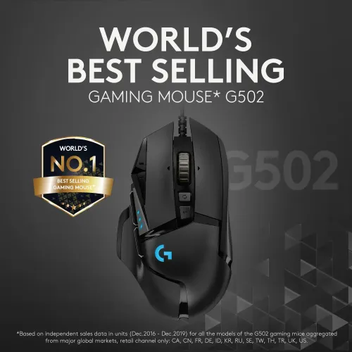 Logitech G502 HERO High Performance RGB Gaming Mouse — image 3 of 6