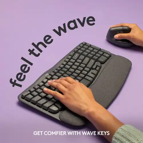 Logitech Wave Keys Wireless Ergonomic Keyboard — image 5 of 5