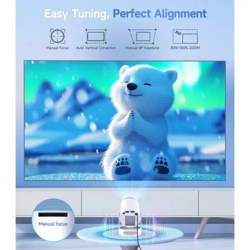 Magcubic HY300 Pro Plus 200 ANSI Android Portable Projector — image 3 of 5