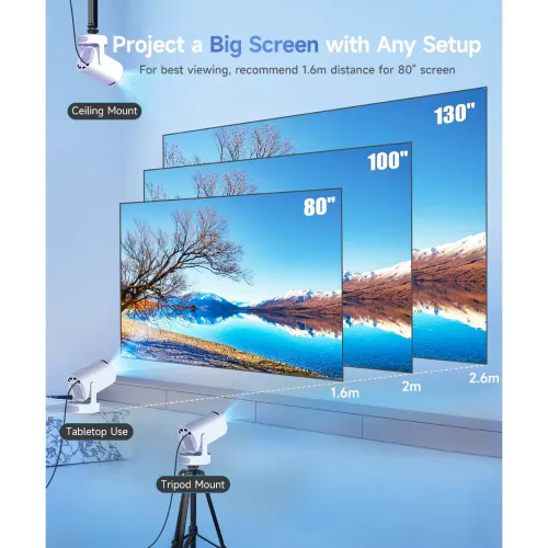Magcubic HY300 Pro Plus 200 ANSI Android Portable Projector — image 4 of 5
