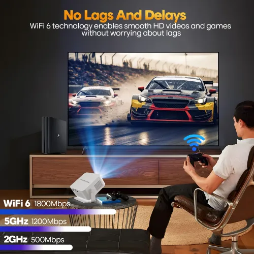 Magcubic HY300Max 400 ANSI Android 14 Portable Projector — image 4 of 6
