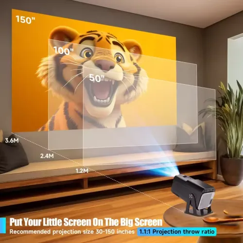 Magcubic HY320 NTV 390 ANSI FHD Android Portable Projector — image 4 of 5