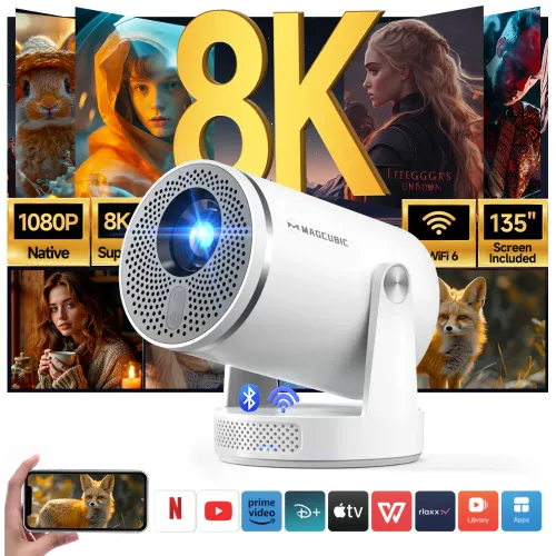 Magcubic HY320 Pro 400 ANSI FHD Android Portable Projector — image 2 of 6