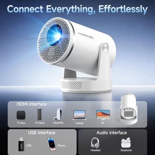 Magcubic HY320 Pro 400 ANSI FHD Android Portable Projector — image 6 of 6
