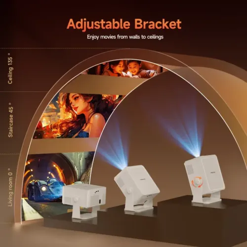 Magcubic HY450 Max 1100 ANSI Android 14 Portable Projector — image 2 of 4