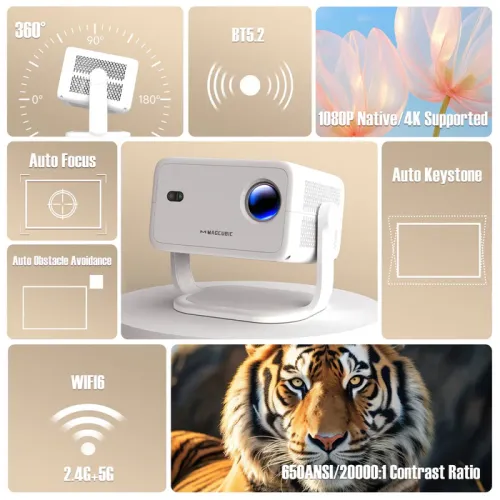 Magcubic L018 650 ANSI Android 14 Portable Projector — image 2 of 5
