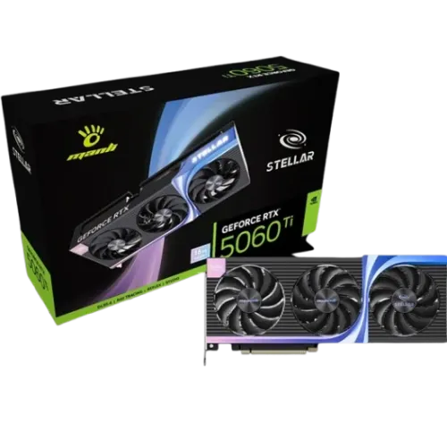 Manli Black Stellar GeForce RTX 5060 Ti OC 16GB GDDR7 Graphics Card