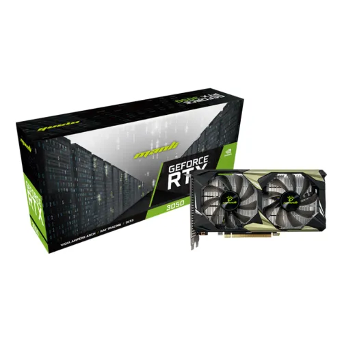 Manli GeForce RTX 3050 6GB Nebula Twin V2 GDDR6 Graphics Card