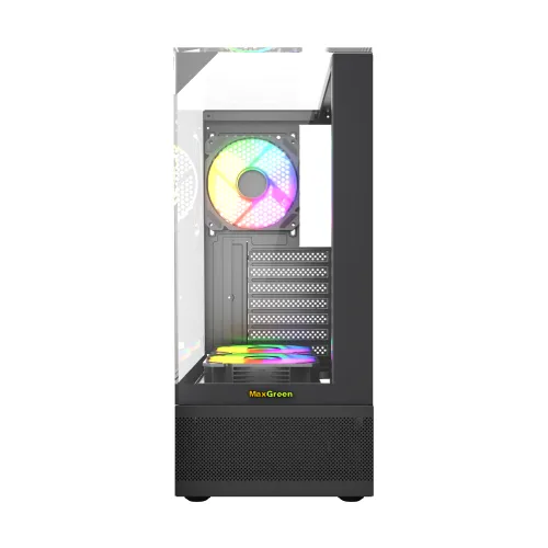 MaxGreen 190-1 Mid-Tower ATX Casing With 3x MaxGreen M59 ARGB Fan — image 3 of 5