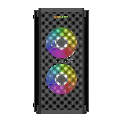MaxGreen 5510-Mesh Mid-Tower M-ATX Gaming Case with PSU — image 2 of 4
