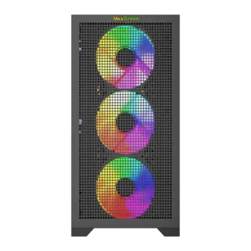 MaxGreen A9 Mid-Tower M-ATX Gaming Case — image 2 of 5