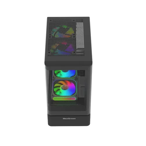 MaxGreen Curve Arylic 312 Mid Tower mATX Gaming Casing — image 2 of 5