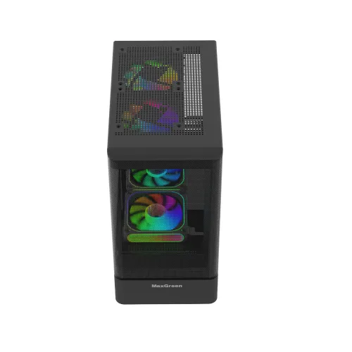 MaxGreen Curve Mesh 311 Mid Tower mATX Gaming Casing — image 3 of 6