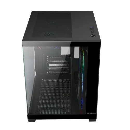 MaxGreen DarkWave F5 Mid-Tower M-ATX Gaming Case — image 3 of 4