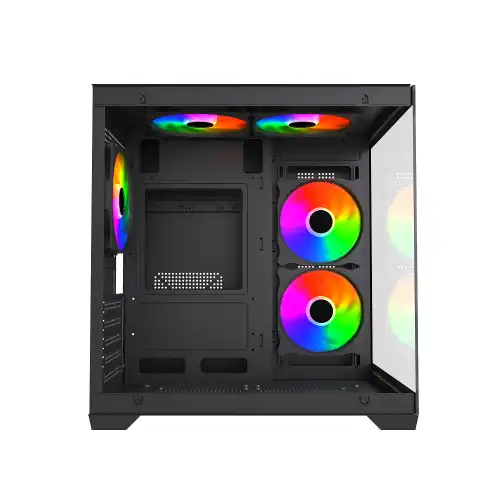 MaxGreen E275-S02 ARGB M-ATX Mid-Tower Gaming Casing With 5x ARGB Fan — image 3 of 4