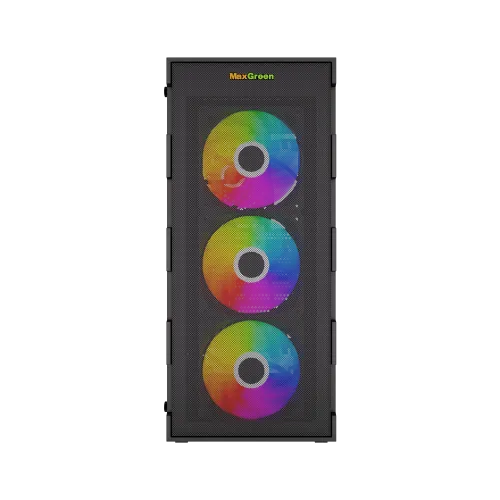 MaxGreen PS195-10-M Mid-Tower ATX Gaming Case With 4 ARGB Fan — image 2 of 4