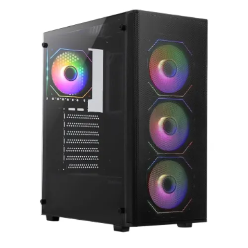 MaxGreen PS195-15 Mid Tower ATX Gaming Casing With 4x M57 ARGB Fan