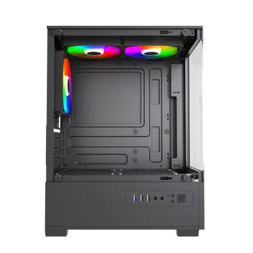MaxGreen S19001 Mid-Tower M-ATX Gaming Casing With 3x ARGB Fan — image 3 of 4