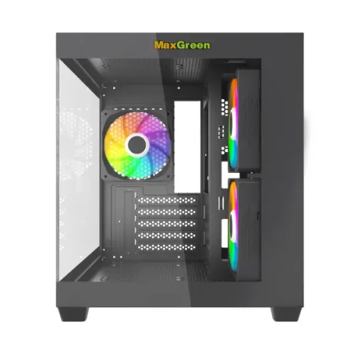 MaxGreen S275-22 Mid-Tower M-ATX Gaming Casing With 3x ARGB Fan — image 2 of 4