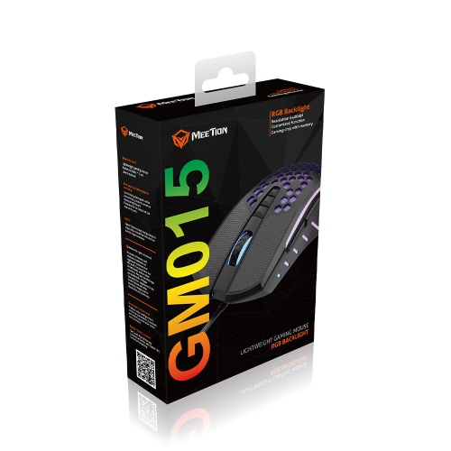 Meetion MT-GM015 Lightweight Honeycomb RGB Backlit Gaming Mouse — image 5 of 5
