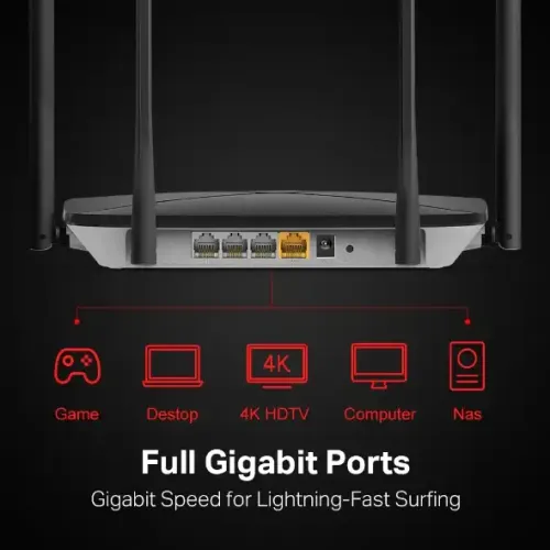 Mercusys AC12G AC1300 1300Mbps Dual Band Gigabit Router — image 4 of 4