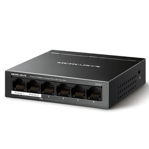 Mercusys MS106LP 6-Port 10/100Mbps PoE Desktop Switch — image 2 of 3