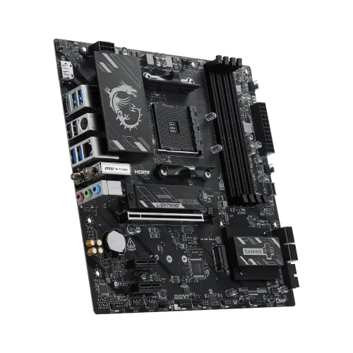MSI B550M GAMING PLUS WIFI6E AMD AM4 mATX Motherboard — image 3 of 5