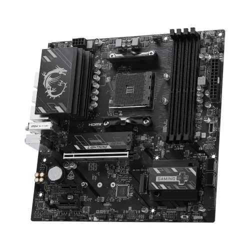 MSI B550M GAMING PLUS WIFI6E AMD AM4 mATX Motherboard — image 4 of 5