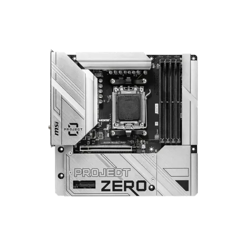 MSI B650M PROJECT ZERO AM5 m-ATX Motherboard — image 2 of 5