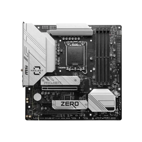 MSI B760M PROJECT ZERO m-ATX Motherboard — image 2 of 4