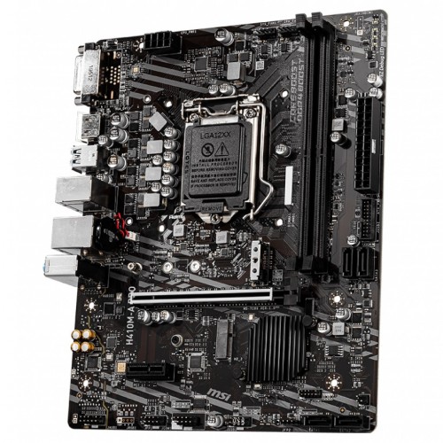 MSI H410M A Pro Intel 10th Gen Micro-ATX Motherboard — image 3 of 4