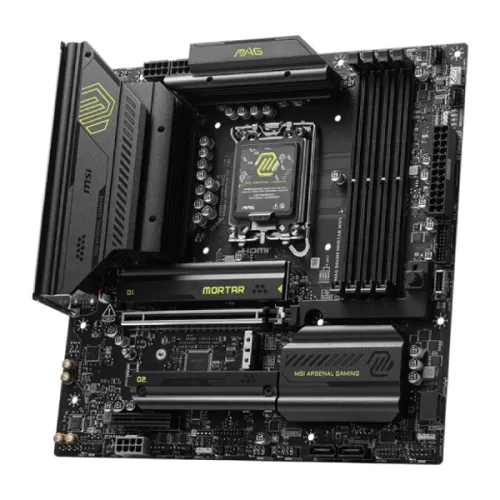 MSI MAG B860M MORTAR WIFI LGA 1851 mATX Motherboard — image 2 of 4