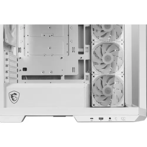 MSI MAG PANO M100R PZ White Micro-ATX Tower Gaming Case — image 3 of 5