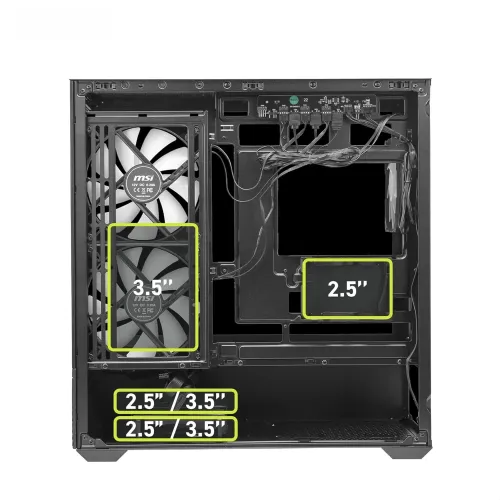 MSI MAG PANO M110R ARGB mATX Mini Tower Gaming Casing — image 5 of 6