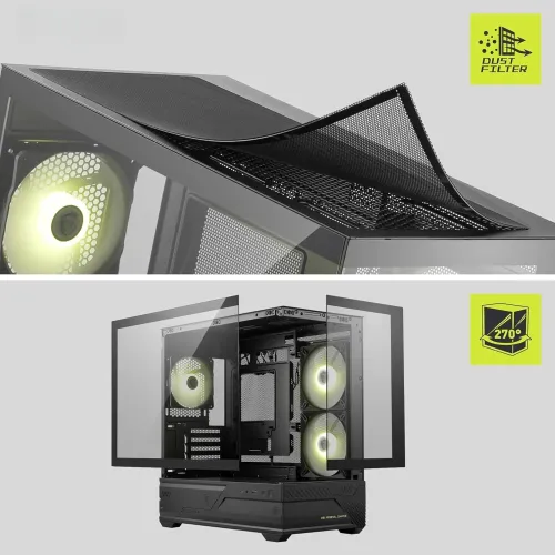 MSI MAG PANO M110R ARGB mATX Mini Tower Gaming Casing — image 6 of 6