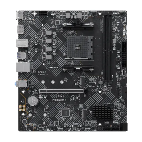 MSI PRO B550M-B AMD AM4 mATX Motherboard — image 2 of 5