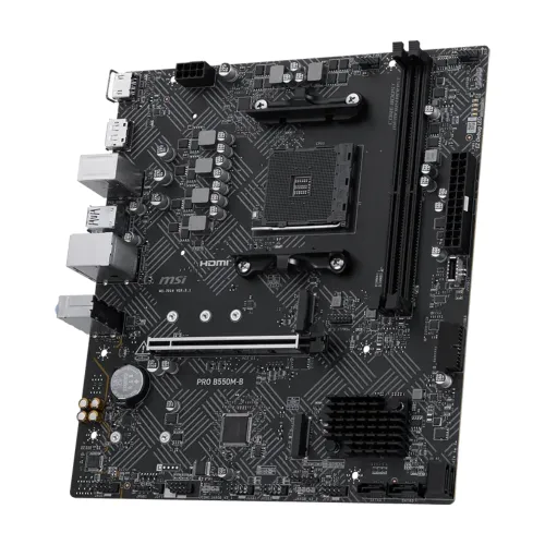 MSI PRO B550M-B AMD AM4 mATX Motherboard — image 4 of 5