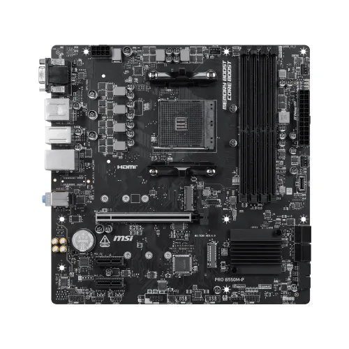 MSI PRO B550M-P AMD AM4 mATX Motherboard — image 2 of 5