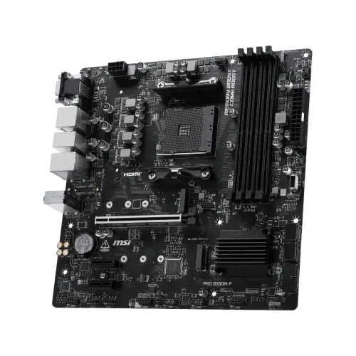 MSI PRO B550M-P AMD AM4 mATX Motherboard — image 4 of 5