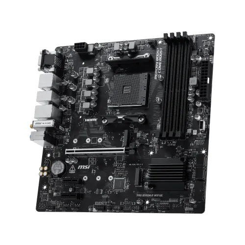 MSI PRO B550M-P WIFI6E AMD AM4 mATX Motherboard — image 4 of 5
