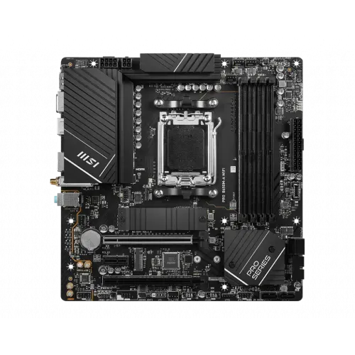 MSI PRO B650M-A WIFI DDR5 AMD AM5 mATX Motherboard — image 2 of 5