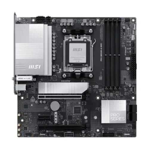 MSI PRO B850M-A WIFI AM5 mATX Motherboard — image 2 of 5