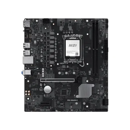 MSI PRO B860M-E LGA 1851 mATX Motherboard — image 2 of 5