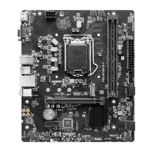 MSI PRO H510M-B II 10th Gen Micro-ATX Motherboard — image 2 of 5