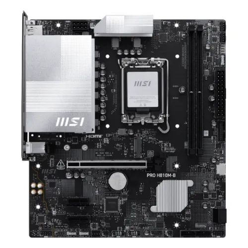 MSI PRO H810M-B DDR5 LGA1851 mATX Motherboard — image 2 of 5