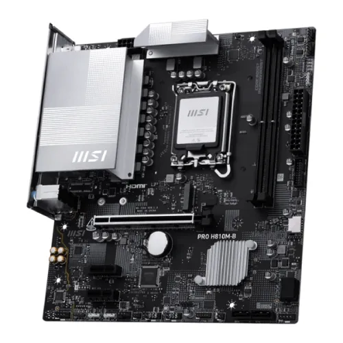 MSI PRO H810M-B DDR5 LGA1851 mATX Motherboard — image 4 of 5