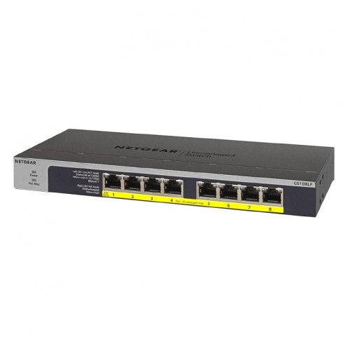 Netgear GS108LP 8-Port Gigabit PoE Unmanaged Rackmount Switch (PoE Budget 60W) — image 3 of 4